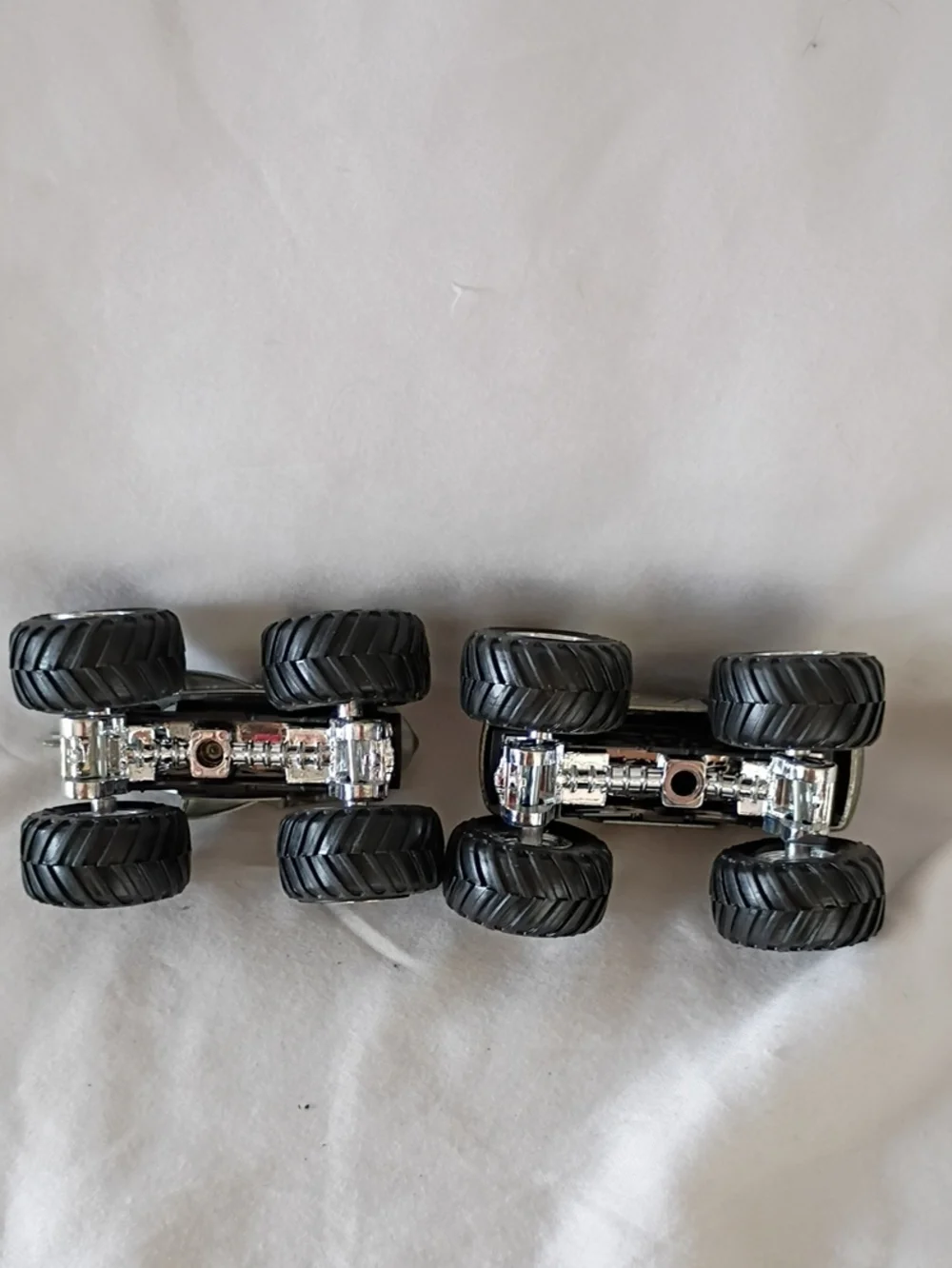 EUC Hot Wheels Monster Jam Mohawk Warrior And Cyborg Shark Trucks Pair Of 2
